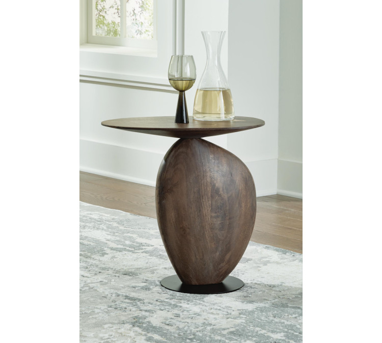 Cormmet Accent Table - Brown/Black