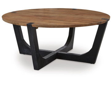 Hanneforth Coffee Table - Brown/Black