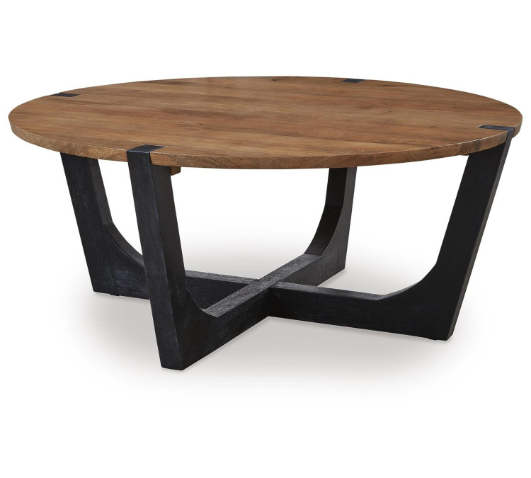 Hanneforth Coffee Table - Brown/Black