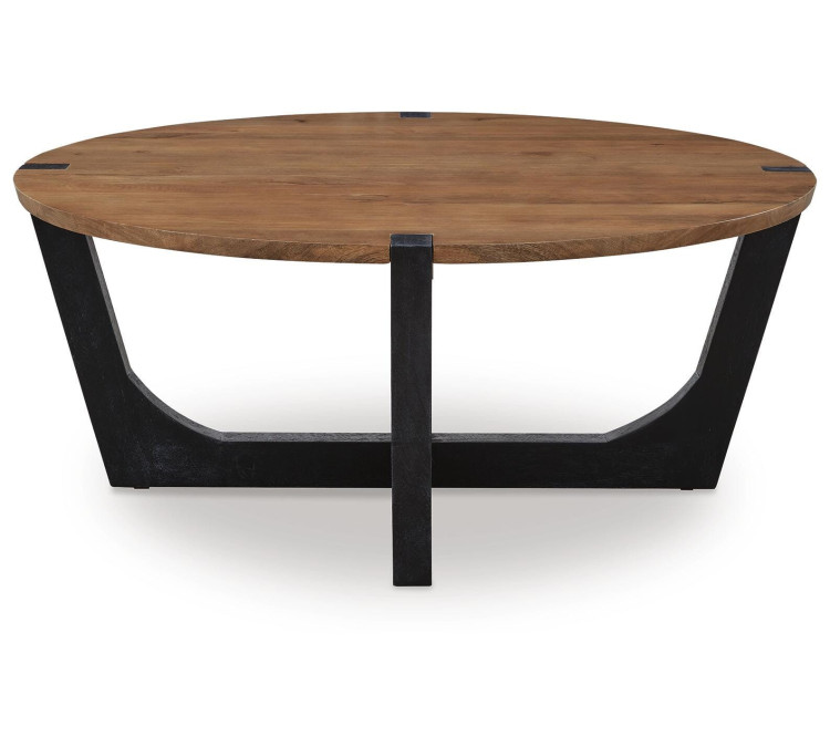 Hanneforth Coffee Table - Brown/Black