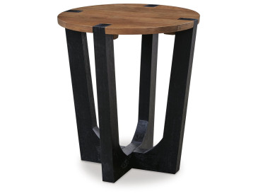 Hanneforth End Table - Brown/Black