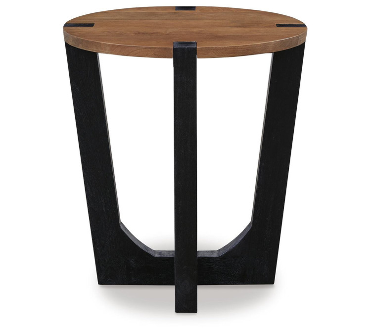 Hanneforth End Table - Brown/Black