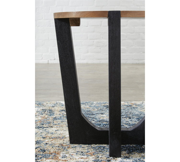 Hanneforth End Table - Brown/Black