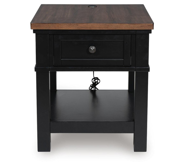 Wildenauer End Table - Brown/Black