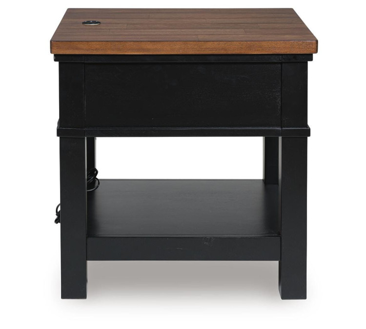 Wildenauer End Table - Brown/Black