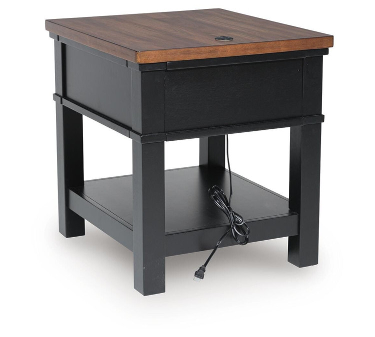 Wildenauer End Table - Brown/Black