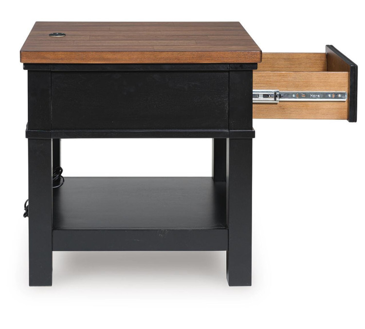 Wildenauer End Table - Brown/Black