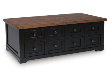 Wildenauer Lift-Top Coffee Table - Brown/Black