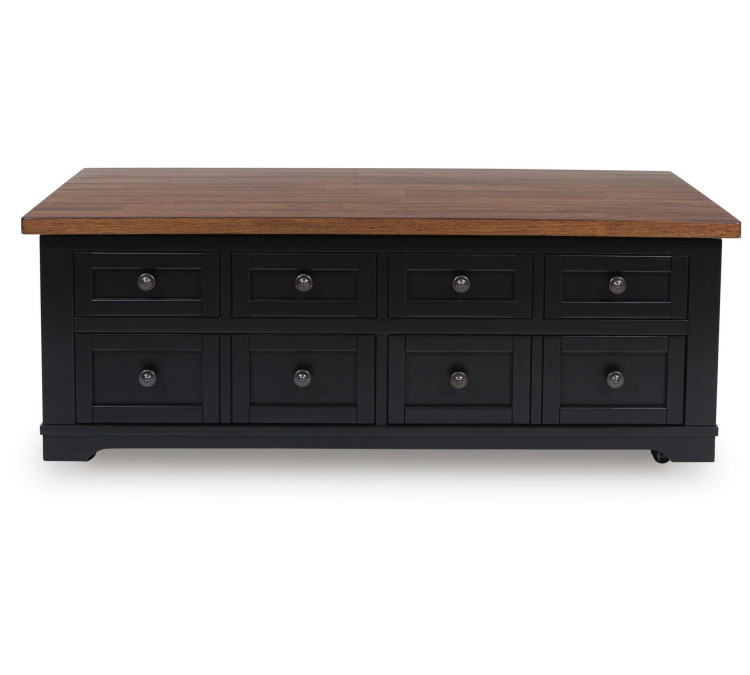 Wildenauer Lift-Top Coffee Table - Brown/Black