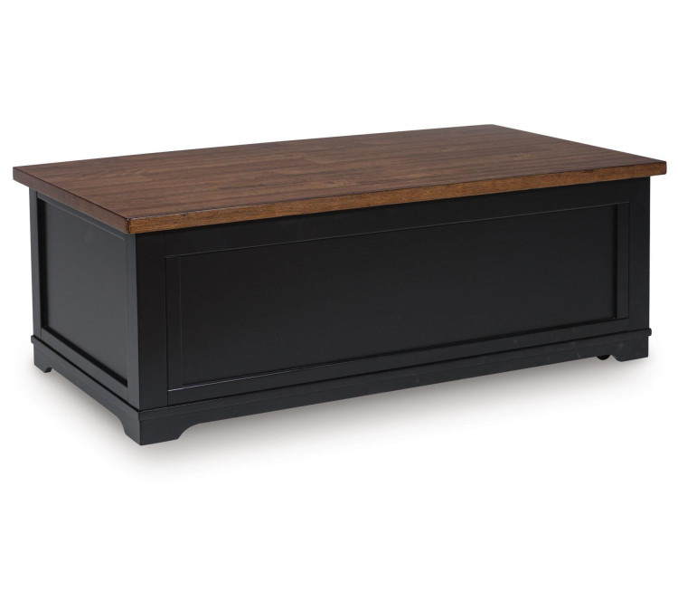 Wildenauer Lift-Top Coffee Table - Brown/Black