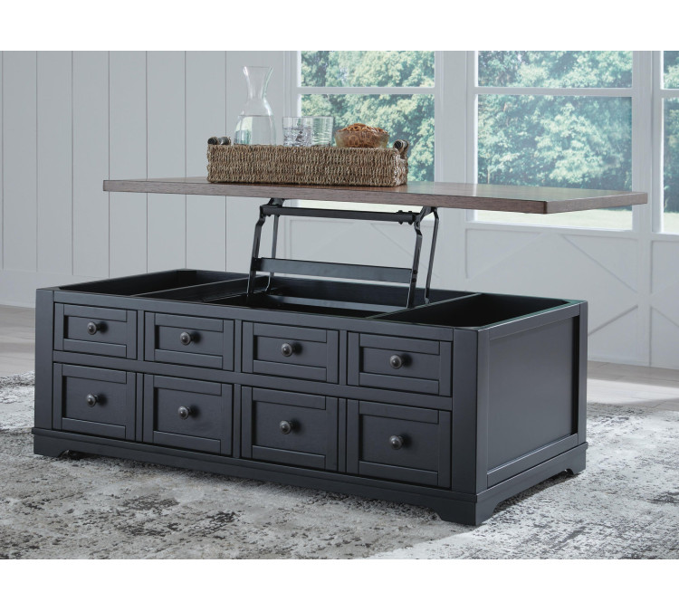 Wildenauer Lift-Top Coffee Table - Brown/Black