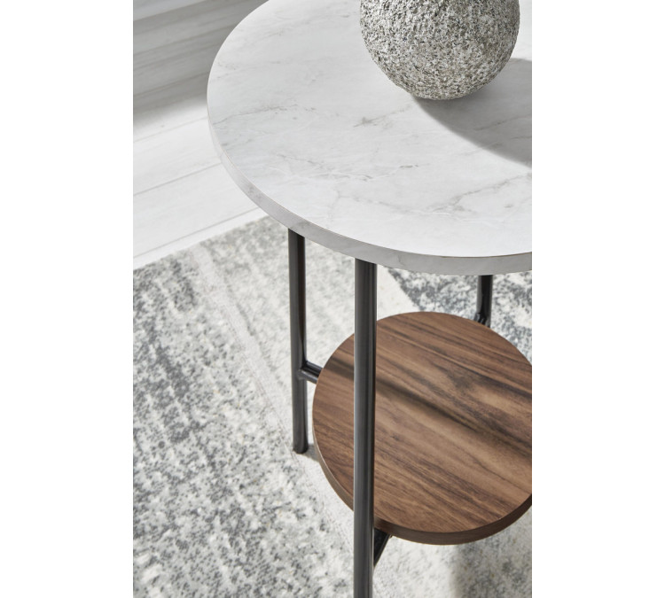 Wrenwich Table (Set of 3) - Brown/Black/White
