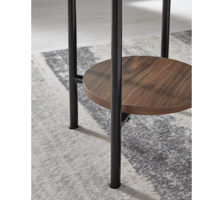 Wrenwich Table (Set of 3) - Brown/Black/White