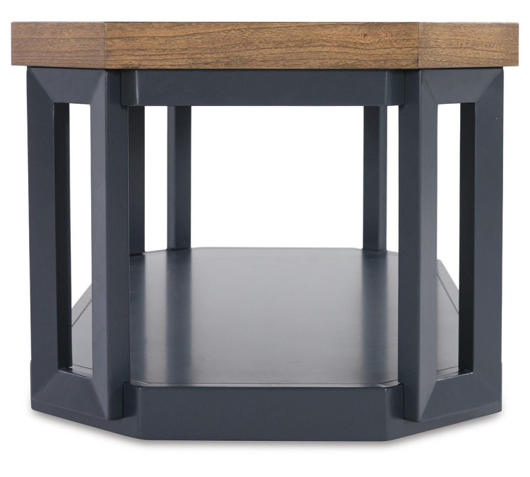 Landocken Table (Set of 3) - Brown/Blue