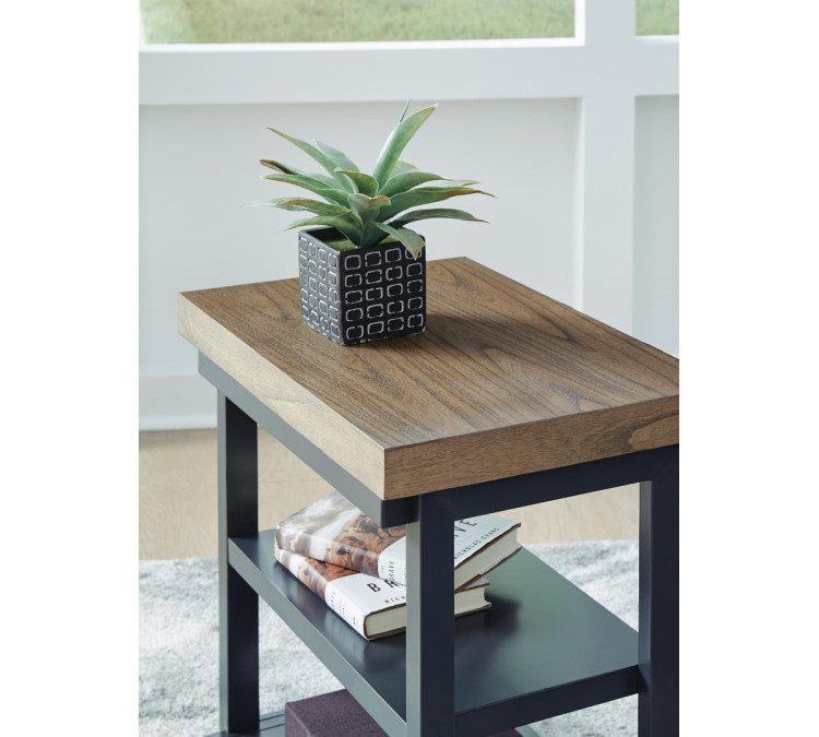 Landocken Table (Set of 3) - Brown/Blue