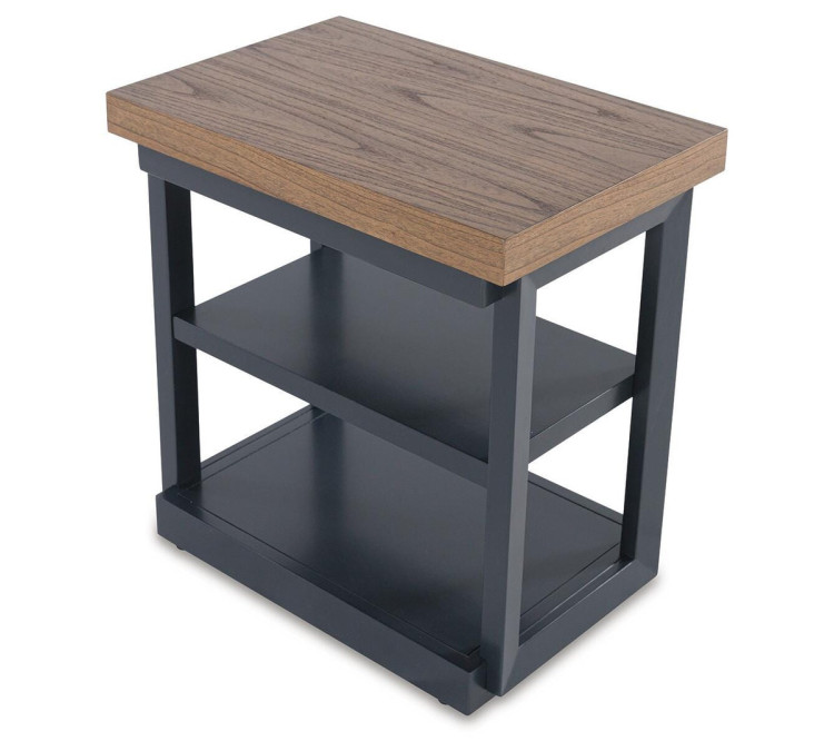 Landocken Table (Set of 3) - Brown/Blue