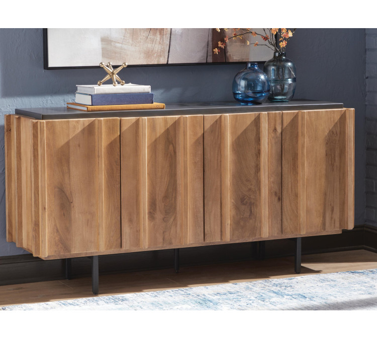 Quintavious Accent Cabinet - Brown/Charcoal