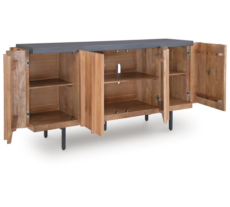 Quintavious Accent Cabinet - Brown/Charcoal