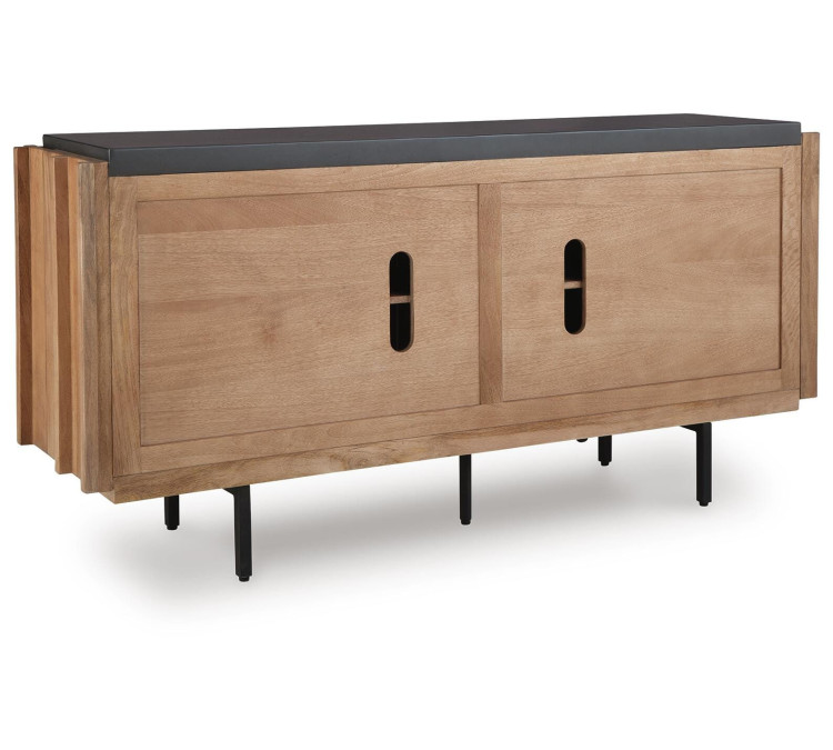 Quintavious Accent Cabinet - Brown/Charcoal
