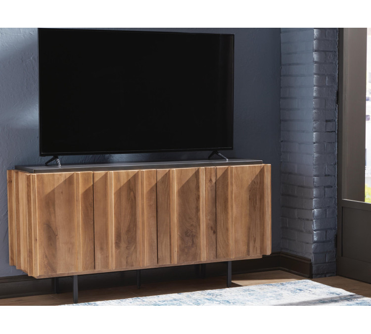 Quintavious Accent Cabinet - Brown/Charcoal