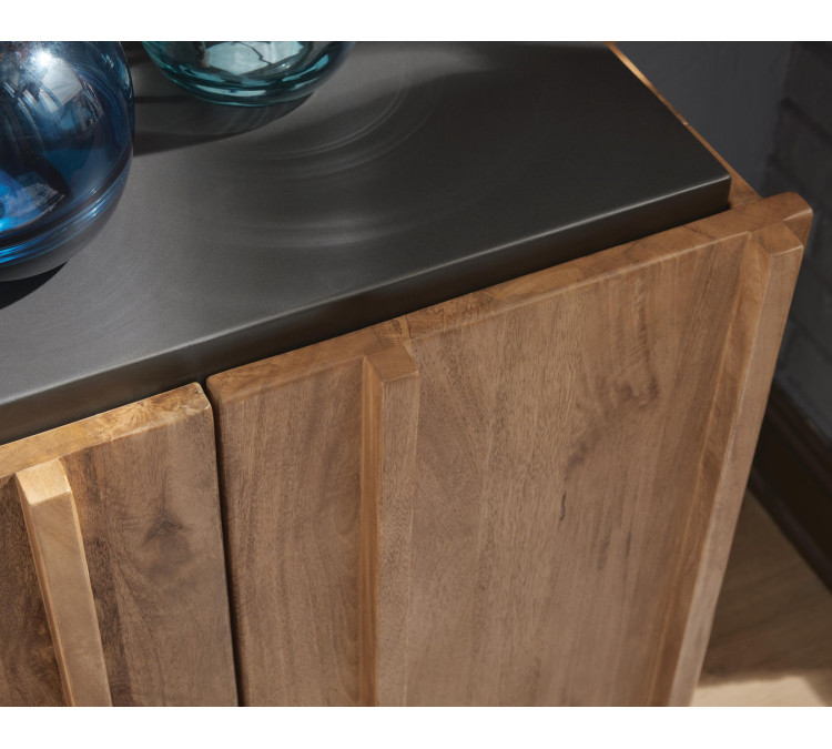 Quintavious Accent Cabinet - Brown/Charcoal