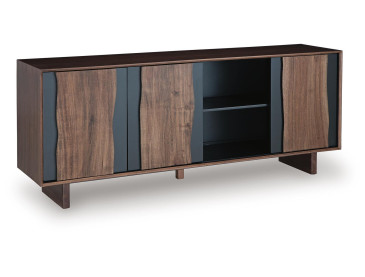 Welby Accent Cabinet - Brown/Charcoal