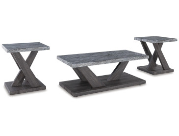 Bensonale Table (Set of 3) - Brown/Gray
