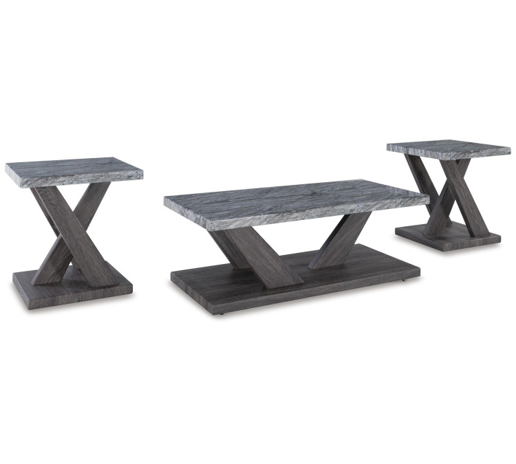 Bensonale Table (Set of 3) - Brown/Gray