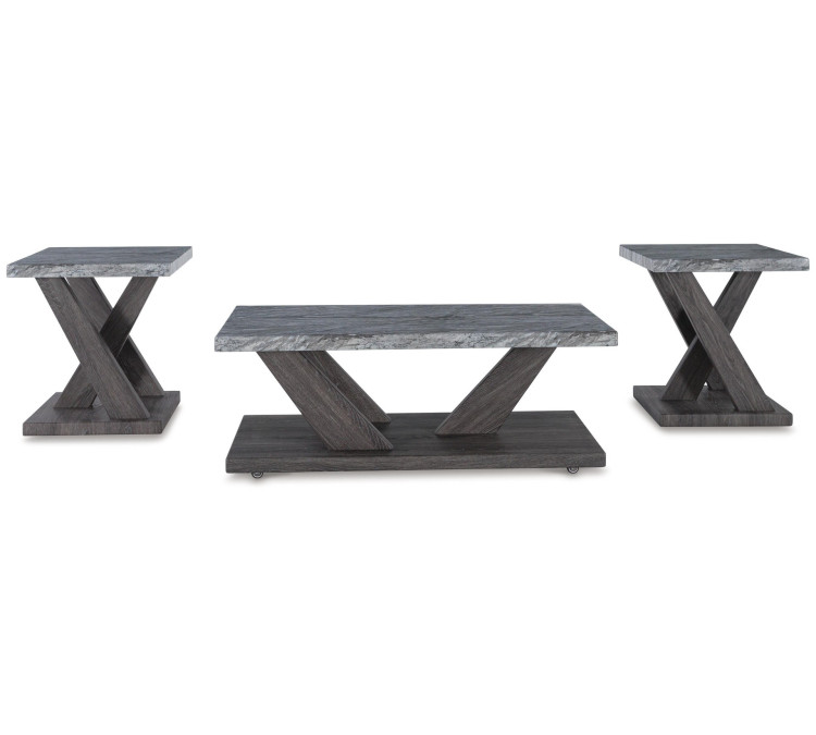 Bensonale Table (Set of 3) - Brown/Gray