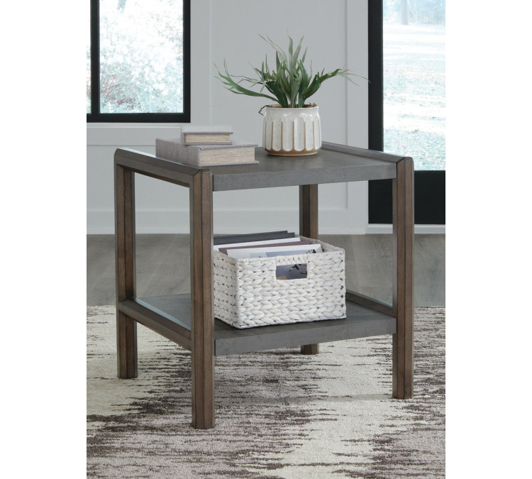 Kallenny End Table - Brown/Gray