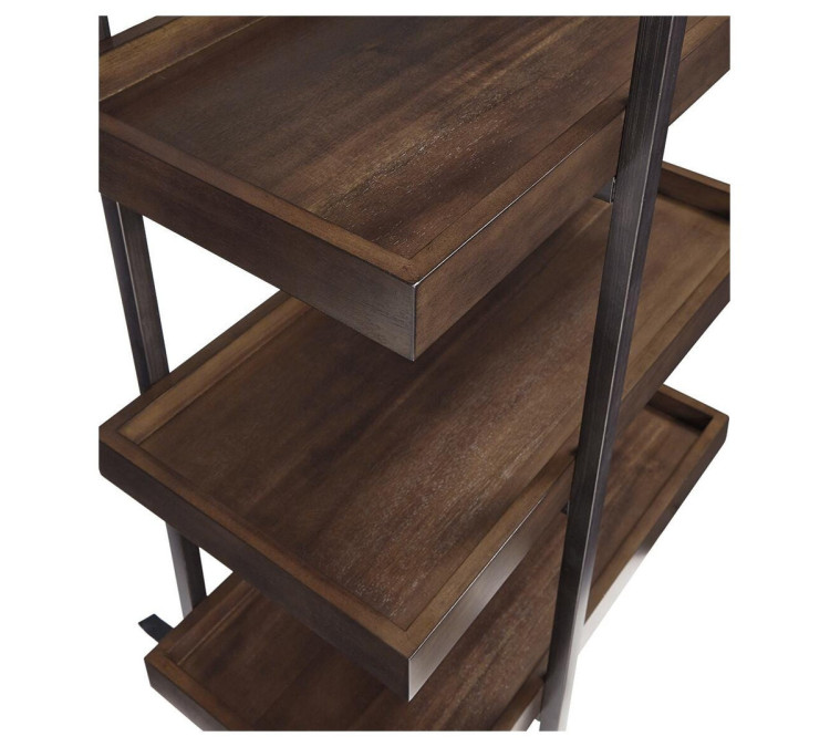 Starmore 3-Piece Entertainment Center - Brown/Gunmetal