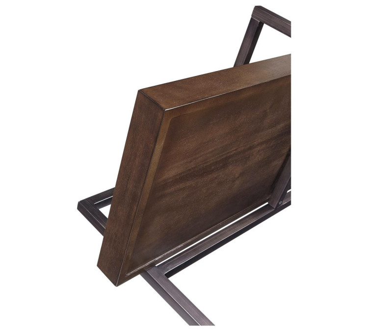 Starmore 3-Piece Entertainment Center - Brown/Gunmetal