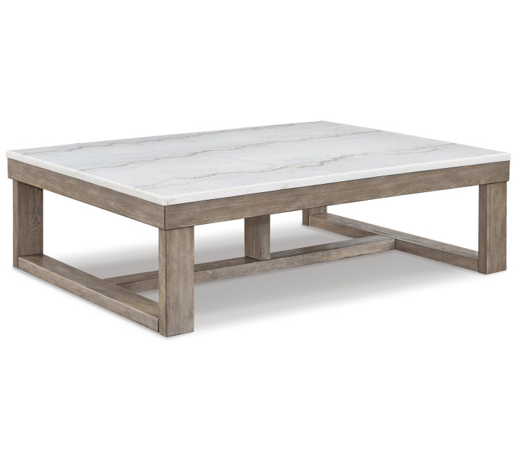 Loyaska Coffee Table - Brown/Ivory