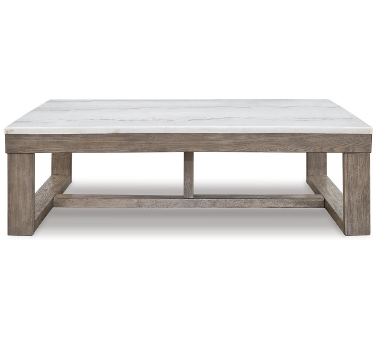 Loyaska Coffee Table - Brown/Ivory