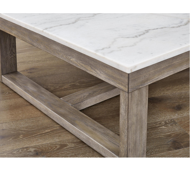 Loyaska Coffee Table - Brown/Ivory