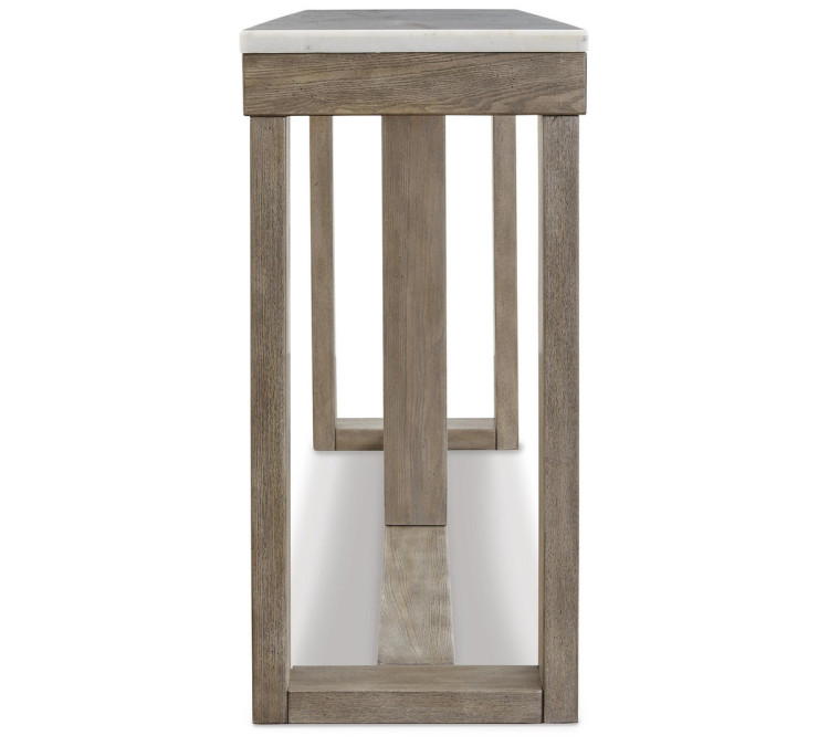 Loyaska Sofa Table - Brown/Ivory