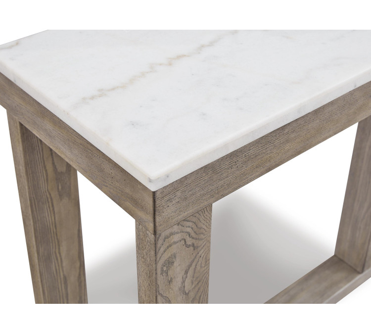 Loyaska Sofa Table - Brown/Ivory