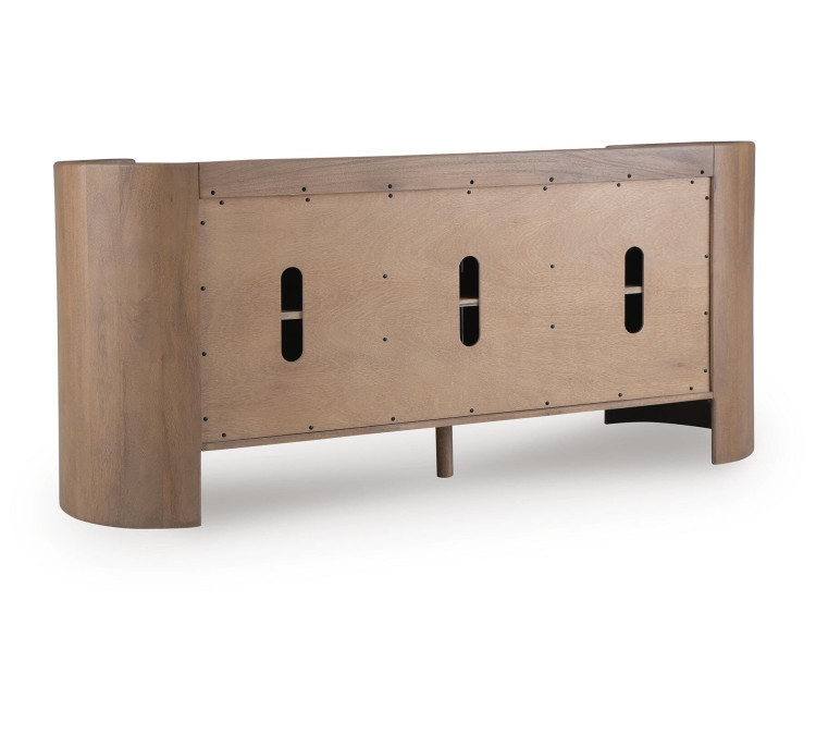 Fitzroy Accent Cabinet - Brown/White