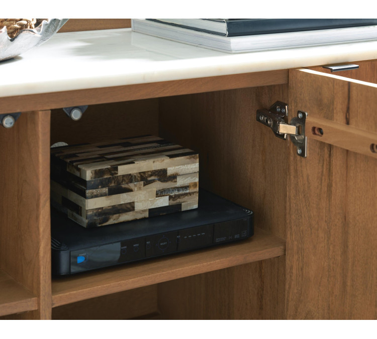 Fitzroy Accent Cabinet - Brown/White
