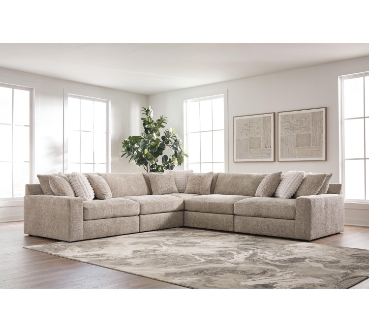 Reston Cove 5-Piece Sectional - Burlap