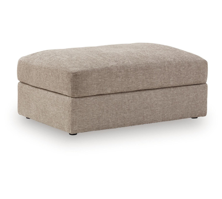 Reston Cove Oversized Accent Ottoman - Burlap