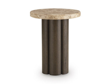 Darimore Chairside End Table - Burnished Brown