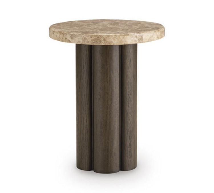 Darimore Chairside End Table - Burnished Brown