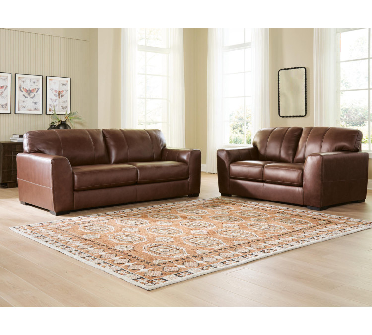 Mossano Sofa and Loveseat - Canyon