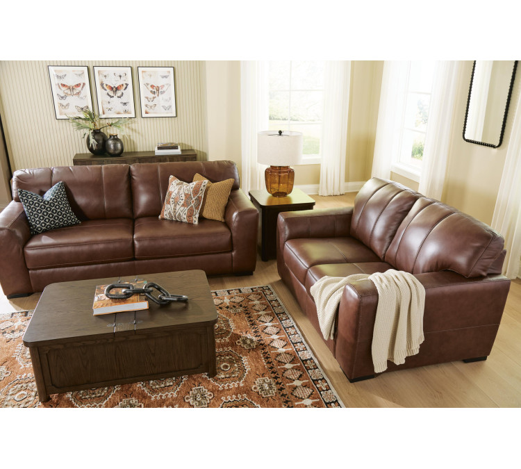 Mossano Sofa and Loveseat - Canyon