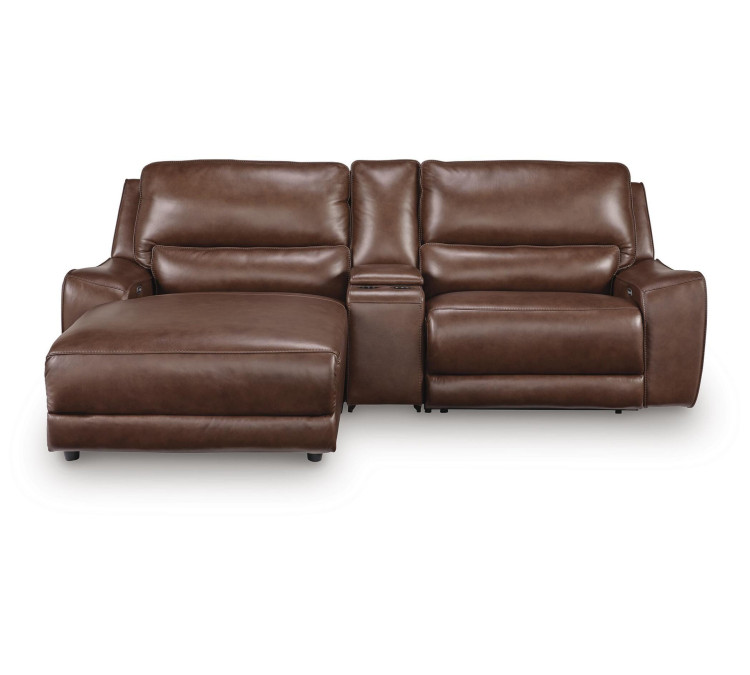 Silverbrooke 3-Piece Power Reclining Sectional with Chaise - Canyon