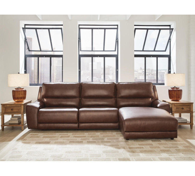 Silverbrooke 3-Piece Reclining Sofa Chaise - Canyon