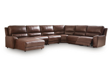 Silverbrooke 6-Piece Reclining Sectional with Chaise - Canyon
