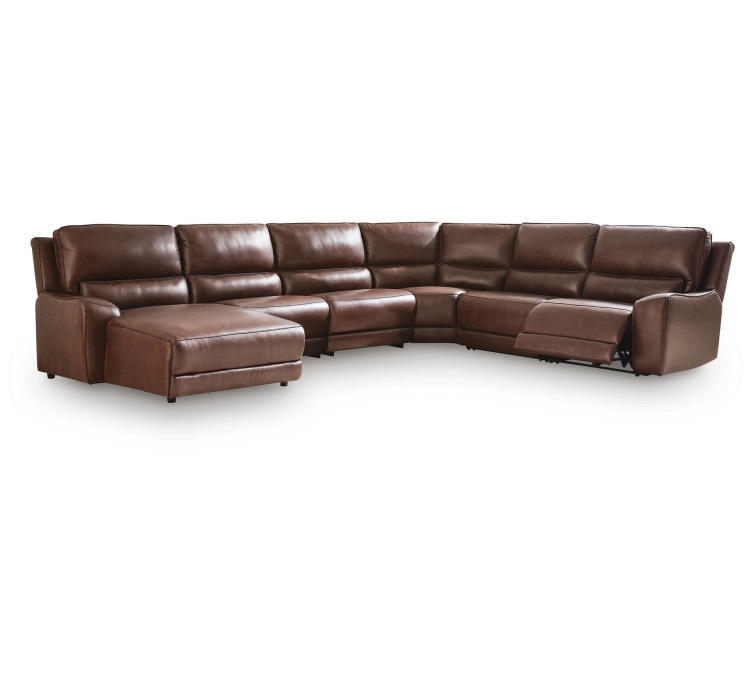 Silverbrooke 6-Piece Reclining Sectional with Chaise - Canyon