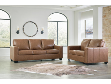 Bolsena Sofa and Loveseat - Caramel